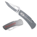 Handy Lock Back Pocket Knife with 2 1/2" Partially Serrated Blade